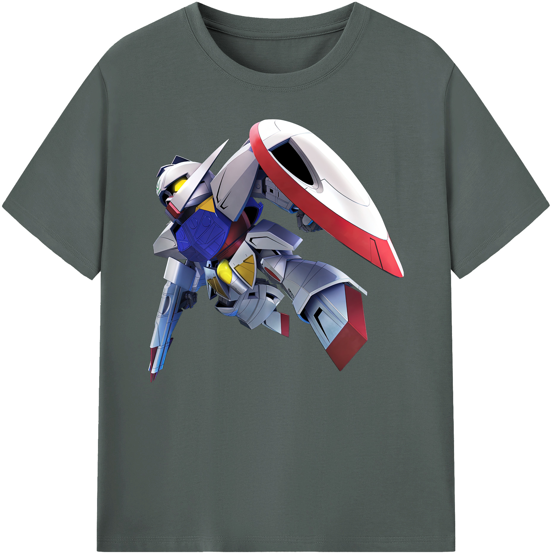 （画像用） 機動戦士ガンダム Mobile Suit Gundam 綿100％ メンズ半袖Tシャツ｜肌触りやわらか＆通気性